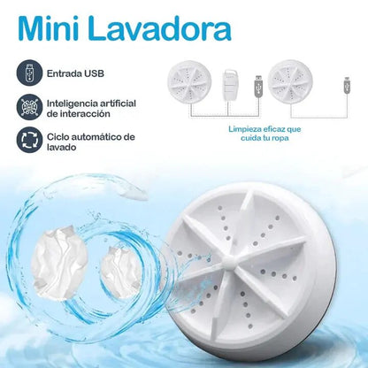 Mini Lavadora Portátil -Turbina