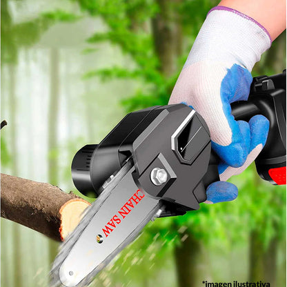 Mini Motosierra De Mano Portatil Recargable 24v | CHAIN SAW®