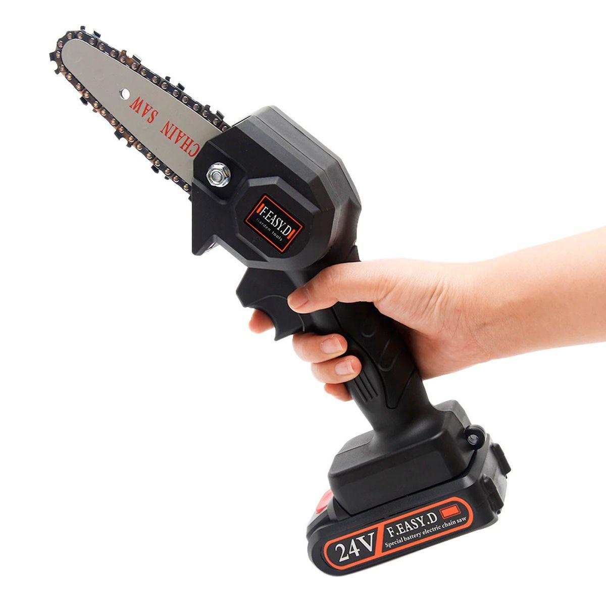 Mini Motosierra De Mano Portatil Recargable 24v | CHAIN SAW®