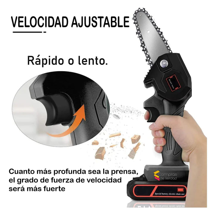 Mini Motosierra De Mano Portatil Recargable 24v | CHAIN SAW®